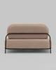 Диван Stool Group Стоун vd-dv-stone-cl-cream бежевый, велюр рельефный фото 4