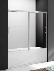 Шторка на ванну Cezares TANDEM-SOFT-VF-2-190/145-C-Cr-IV профиль хром, стекло прозрачное, 190x145