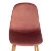 Стул Tetchair Breeze (mod. 4724) 20091 вельвет/металл, Coral (коралловый) HLR44/натуральный фото 6