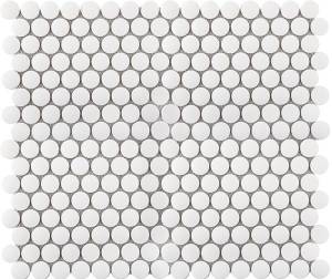 Мозаика Starmosaic Non-Slip Jnk81011 Penny Round White Antislip 31.5x30.9