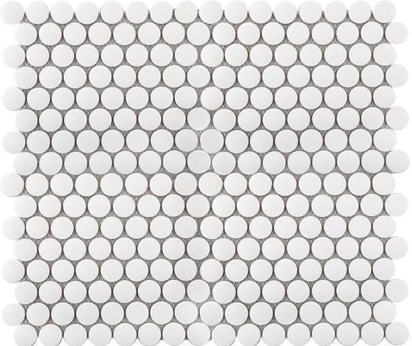 Мозаика Starmosaic Non-Slip Jnk81011 Penny Round White Antislip 31.5x30.9