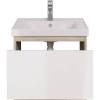 Тумба с раковиной Dreja Perfecto 60 дуб эврика/белый глянец фото 4