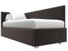 Кровать Лига Диванов Лига-039 122080L коричневый левая 90x200 фото 3