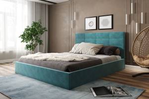 Кровать 1800х2000 НК-Мебель Соната 72306334 Бирюзовый 110.3x189.4x214.1