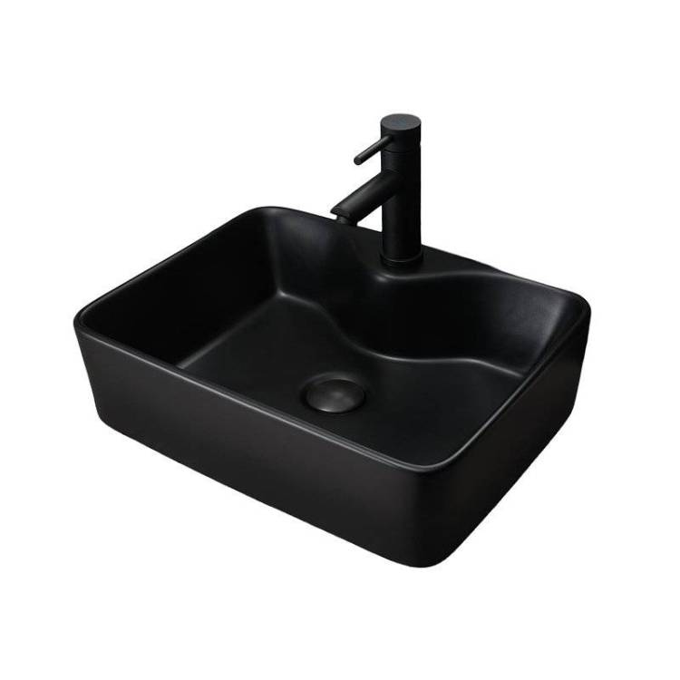 Раковина Gid Geométrico 53373 Bm9091 48 см, черная матовая