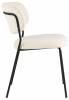 Стул Stool Group Кэрол FDC9003 DC2635-1A white букле белый, черные ножки фото 2