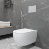 Унитаз подвесной CHARUS Torre Bianca EWC700-125W Skandenborg Rimless, сиденье микролифт фото 5