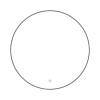 Зеркало Fixsen FX-1080F с LED подсветкой, графит, 80x80 см