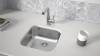 Мойка кухонная Paulmark Vello 44 Uni VE44-BS Брашированная Сталь, 44.6x44.6 фото 3