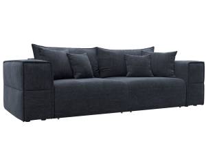 Прямой диван Лига Диванов Лига-058 НПБ 129387 RIMINI 14 темно-серый
