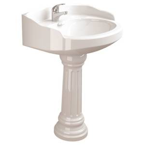 Раковина подвесная с пьедесталом Sanitana Grecia 65