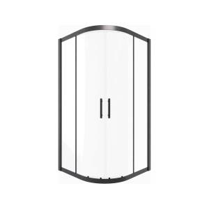 Душевой уголок Timo TPSS-100/03C-8 профиль черный, стекло прозрачное, 100x100x200