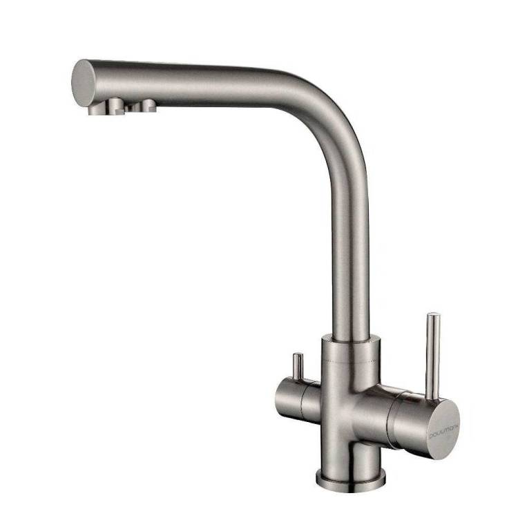 Смеситель для кухни Paulmark Essen Es213011-BS брашированная сталь