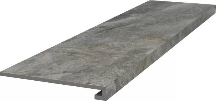 Ступень Kerama Marazzi Гриджио DL502820R\GCF клееная серый обрезной 119.5x33