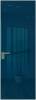 Межкомнатная дверь Profil Doors 1 AGK цвет профиля Зеленый воск, стекло безопасное 4 мм зеркало синее 800x2000