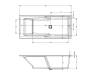 Акриловая ванна Riho Bathtubs B103014005 Still shower 180x80, светодиоды и подголовник с размещением справа, заполнение через перелив фото 3