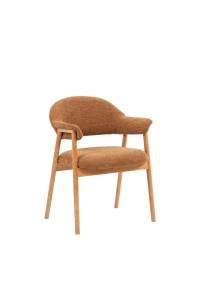 Стул Stool Group Tavu DM4774 OTE-S-272 PUMPKIN терракотовый, с деревянными ножками