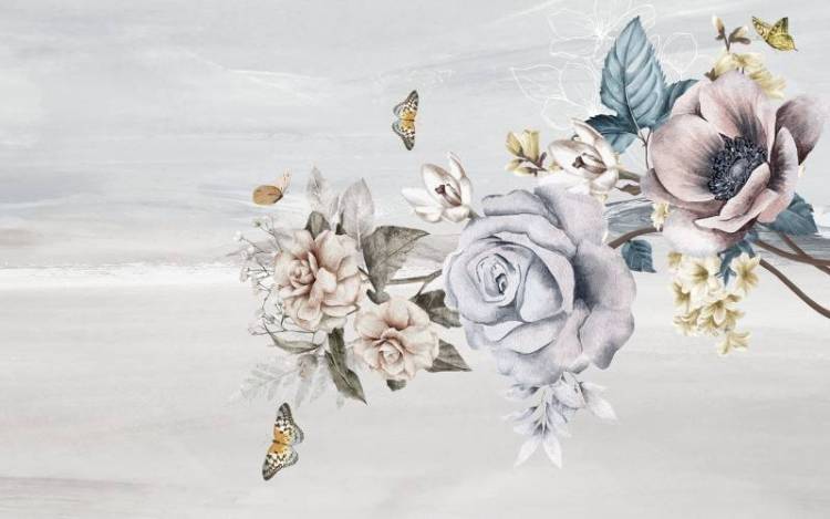 3D Фотообои Artegrafico «Благоухающая ветвь» FS-005 песок