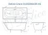 Чугунная ванна Delice Grace DLR230643R-AS 170x70, белая, с антискользящим покрытием, с ручками, с ножками фото 9