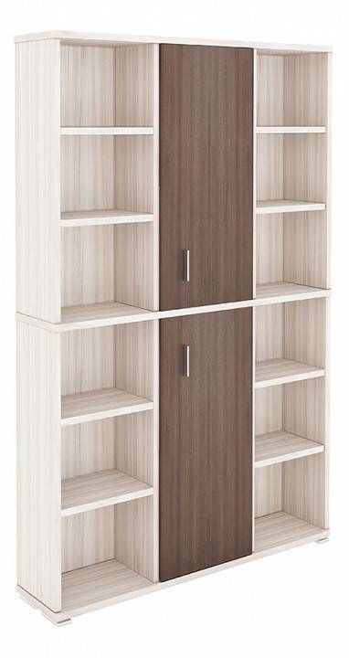 Стеллаж комбинированный Merdes Домино ПУ-40-2 КШ-Ч карамель