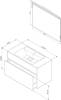 Мебель для ванной AM.PM Inspire V2.0 100 графит матовый фото 10