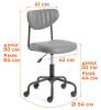 Кресло компьютерное Tetchair Slim 20200 серый, искуственная кожа фото 12
