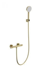 Смеситель для душа Wonzon & Woghand WW-B2063-A-BG с термостатом, брашированное золото