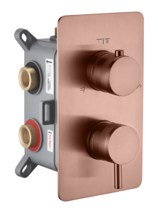 Смеситель для душа Boheme Cell 135-3-CB 2-х проходной, Copper Brushed