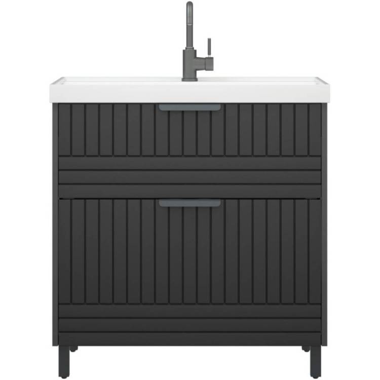 Тумба с раковиной Corozo Терра 80 SD-00001323 серый