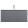 Тумба под раковину Art&Max Latina AM-Latina-1000-1C-SO-GM Серый матовый, 100.5x46x40