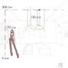 Подвесной светильник Loft IT Thread 10388P/C Brass фото 3