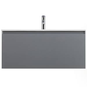 Тумба под раковину Art&Max Latina AM-Latina-1000-1C-SO-GM Серый матовый, 100.5x46x40