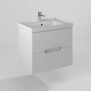 Тумба под раковину Briz Пола 236 03-18070-15 00 БЕЛ, белый глянцевый, 70x47