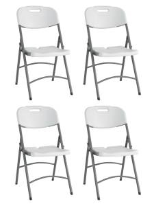 Набор из 4 складных стульев Stool Group Кейт D25 X4 белый, банкетные