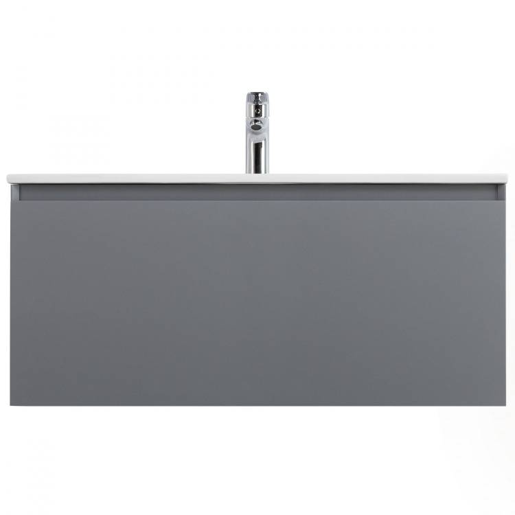 Тумба под раковину Art&Max Latina AM-Latina-1000-1C-SO-GM Серый матовый, 100.5x46x40