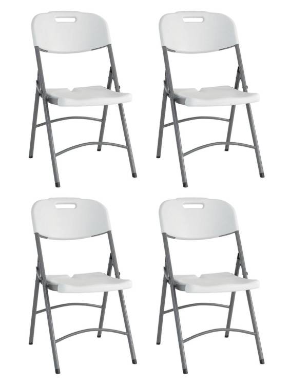 Набор из 4 складных стульев Stool Group Кейт D25 X4 белый, банкетные