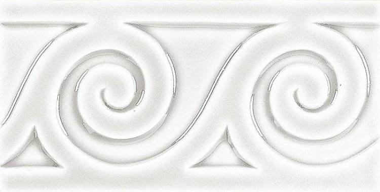 Бордюр Adex Modernista ADMO4087 Relieve Mar C/C Blanco 7.5x15
