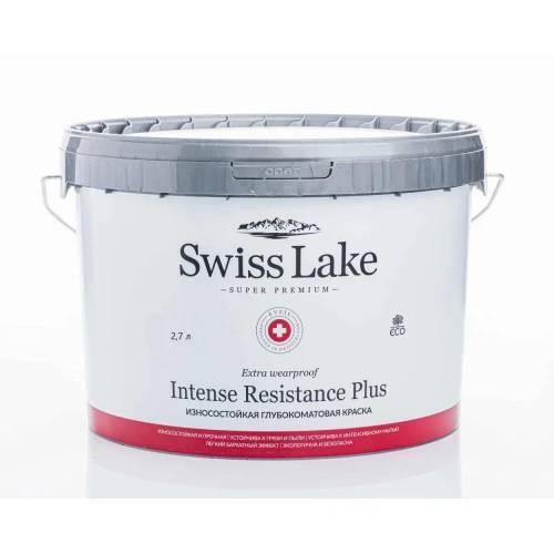 Краска Swiss Lake Intense Resistance Plus глубокоматовая, база А (2,7л)