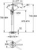 Смеситель для ванны с душем Grohe Essence New 23491001 напольный фото 5