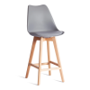 Стул барный Tetchair Tulip Bar (mod. C1014H-1) 21242 Grey (серый) 92717/натуральный 42x47.5x104