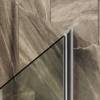 Шторка на ванну MaybahGlass MGV-781-5 60x140, поворотная, стекло сатин 6 мм, профиль хром матовый, с полотенцедержателем фото 4