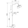 Душевая система Rose R0136 хром фото 2