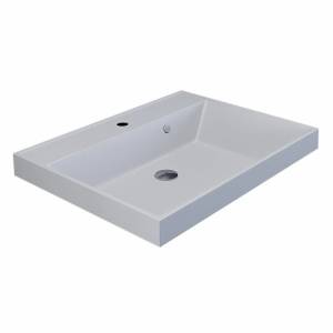 Раковина Uperwood Classic Quartz 291030000 белая матовая, жасмин, 60x45