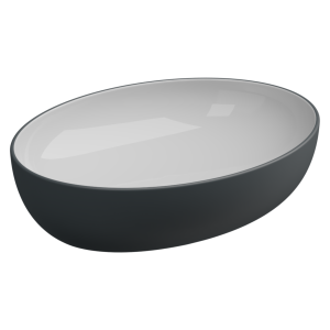 Раковина GSG Easy EALAVOV55BI000/028 white, ebano matt, 55x42 см