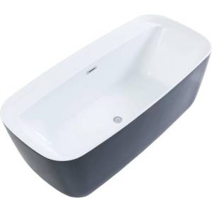 Акриловая ванна Aquanet Family Fine 95778-MW-MB 170x78 белая матовая/черная матовая