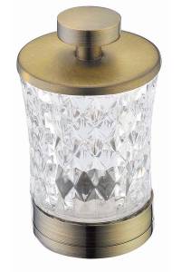 Стакан Boheme 10214 для ватных дисков Бронза