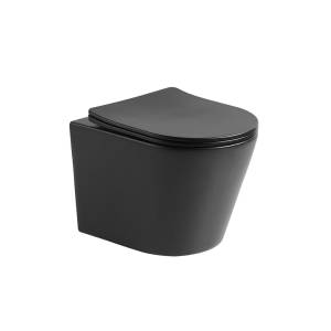 Унитаз подвесной Vincea Piatti VT1-11SMB цвет черный матовый, ультратонкое soft-close сиденье
