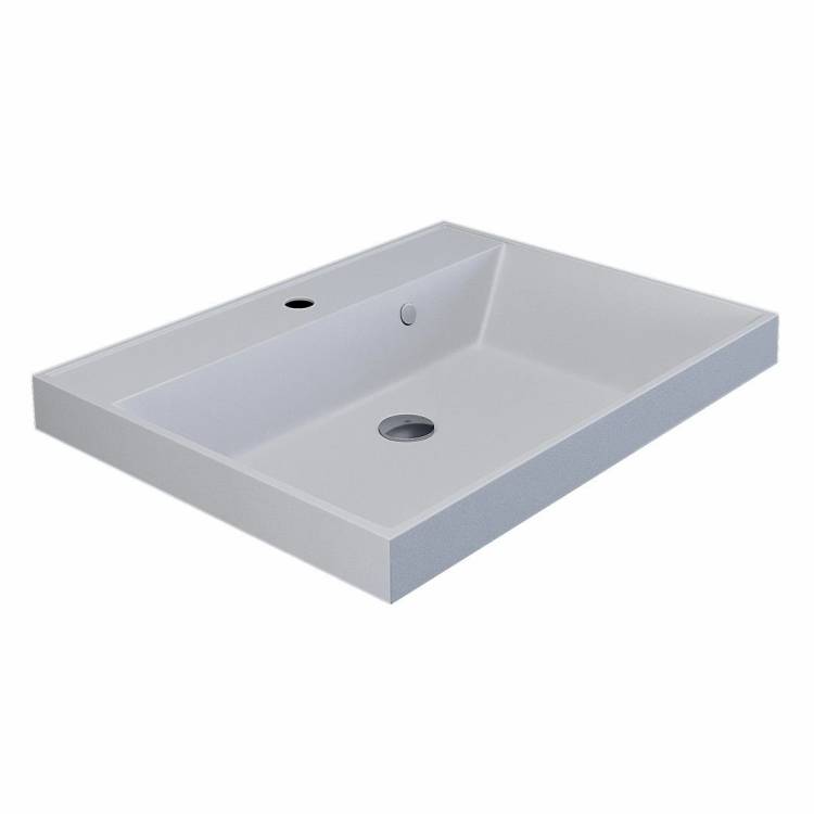 Раковина Uperwood Classic Quartz 291030000 белая матовая, жасмин, 60x45