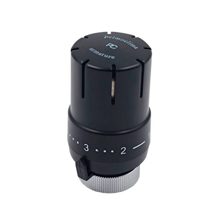 Термостатическая головка Primoclima Armature Mini PCHEAD15B М30х1,5, черный матовый