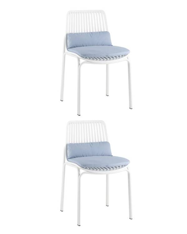 Стул с подушкой Stool Group Louran D-012S white X2 Белый 2 шт.